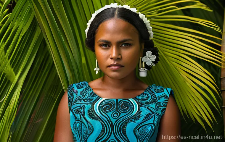 누벨칼레도니 영화 및 드라마 배우 - **Prompt for Marie-Ange Kawa:**
    A powerful portrait of a modern Melanesian woman, inspired by Ma...